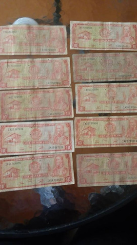 Billetes Antiguos Peruanos 10 Soles De Oro (10)  1970