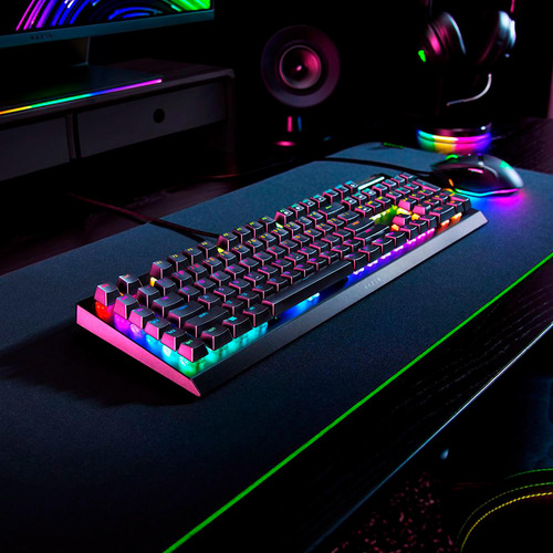 Teclado Gamer Razer Blackwidow V4 X Yellow Switch Español