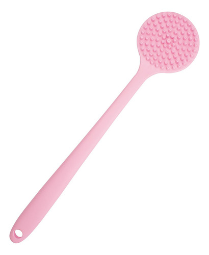 Cepillo De Baño De Silicona Suave Dnc Con Mango Largo (rosa)