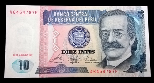 10 Intis De Colección, Billetes Nuevos Originales Del B C R
