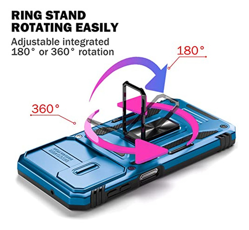 Funda Para Galaxy A14 5g Azul Plastico Duro