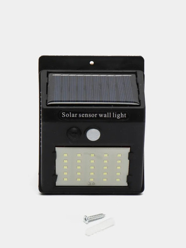 Lampara Panel Solar Led Exterior Entrada Sensor Movimiento