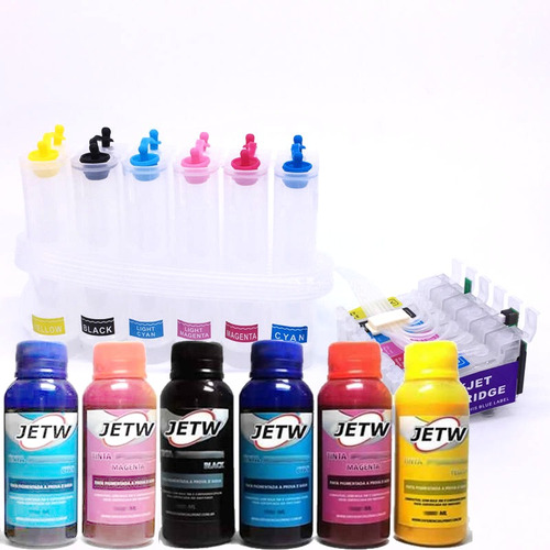 Bulk-ink R260 R280 R380 Rx580 Rx595 Rx680 + Tinta Pigmentada