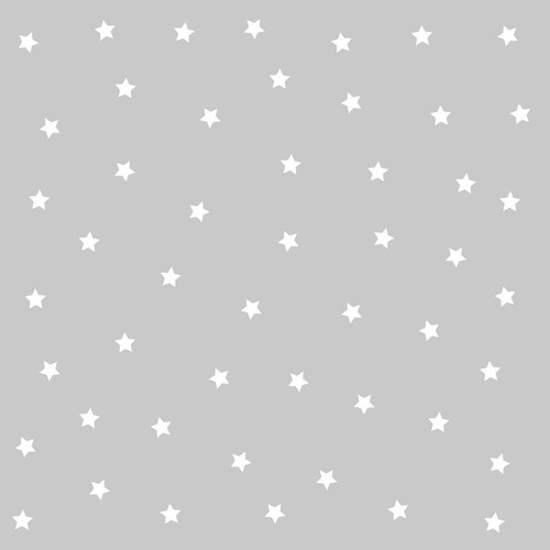 Imagem 2 de 6 de Papel De Parede Adesivo Estrela Cinza N05034 0,58x2,5m