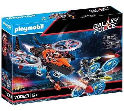 Playmobil Galaxy Police Pirata Galáctico C Helicóptero 70023