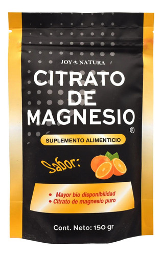 Citrato De Magnesio En Polvo Naranja 150 Grs Joy Natura