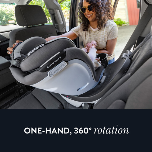 Silla De Auto 2 En 1 Giratoria Con Sensorsafe Color Púrpura