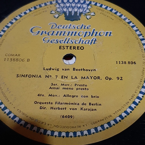 Sin Tapa Disco Von Karajan Orq Filarm Berlin Beethoven Cl0