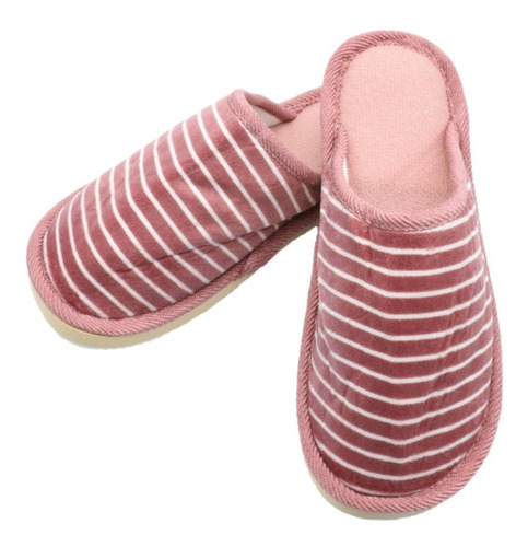 Pantufa Chinelo Feminina Adulta Listrada