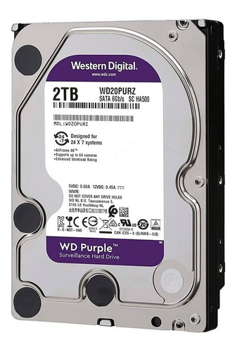 Imagen 8 de 8 de Disco Duro 2tb Purple Western Digital 3.5 Videoviglancia Dvr