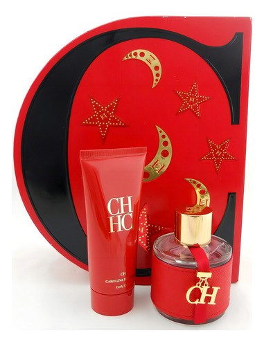 Eau De Toilette Carolina Herrera Set Ch Para Mujer 100 Ml + Loción Corporal 100 Ml