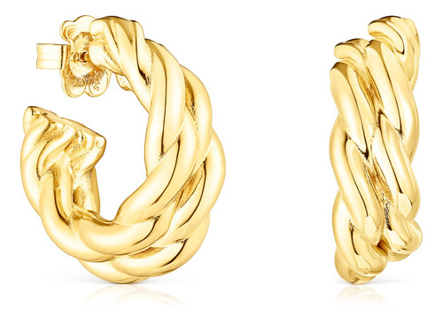 Criollas Twisted Plata Vermeil 2 Tiras Tous
