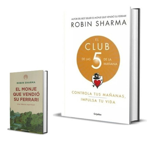 Lote De 2 Libros El Monje/club De Las 5 Mañana. Robin Sharma