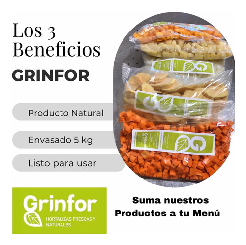 Cebolla Grinfor Aros 5mm Bolsa 5kg Envasada Blanca