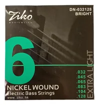 Comprar Set De Cuerdas Para Bajo 6 Cuerdas Ziko