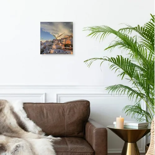 Reloj De Pared 10 Santorini Oia Colorido 3drose Darrell Guli