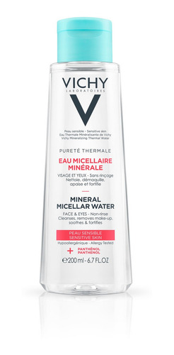 Imagen 1 de 2 de Vichy Purete Thermale Agua Micelar Mineral Piel Sens X 200ml