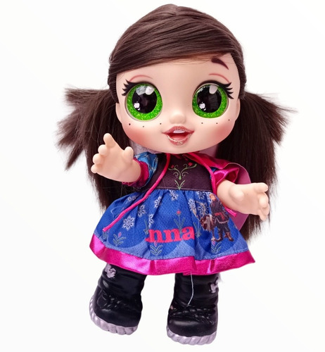 Muñeca Anna Bebe Compatible Con Frozen Articulada 25 Cm