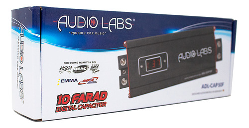 Capacitor Digital De 10 Faradios Audio Labs Adl-cap10f Auto