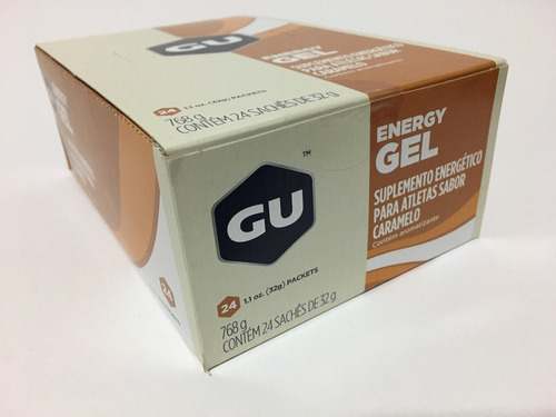 Gu Energy Gel Carboidrato Caramelo Caixa Com 24 Sachês