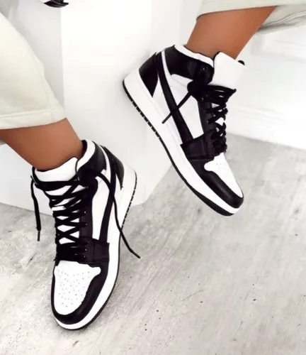 Zapatillas Urbanas Sneakers Botitas Jordanas Mujer Moda