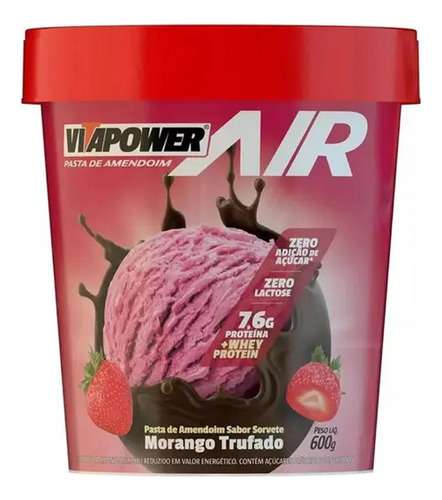 Pasta De Amendoim Air Vitapower 280g