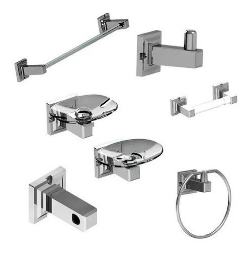 Juego De Accesorios De Baño 6 Piezas Tamesis