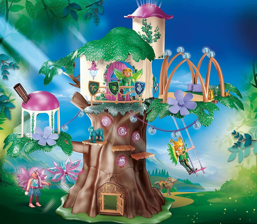 Figura Armable Playmobil Ayuma Árbol De La Comunidad 3