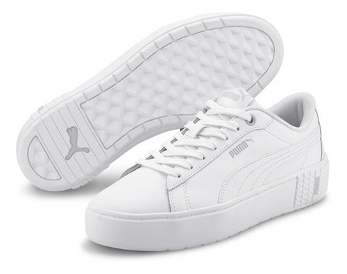 Imagen 3 de 7 de Zapatilla Puma Smash Platform V2 L Blanco Mujer