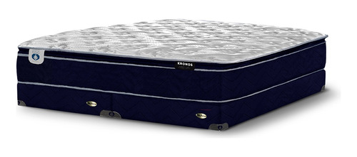 Colchón Queen Size Spring De Resortes Semifirme Con Pillow