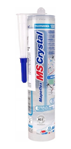 Silicona Para Acuarios, Piscinas Mapeflex Ms Crystal  300 Ml