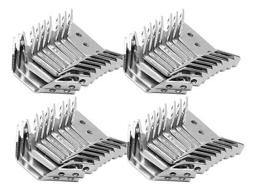 40pc Universal De Acero Inoxidable Muebles Esquina Conector.