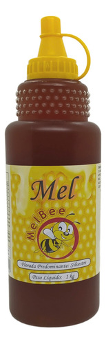 Mel De Abelha - 100% Puro - Bisnaga 1 Kg - Florada Silvestre