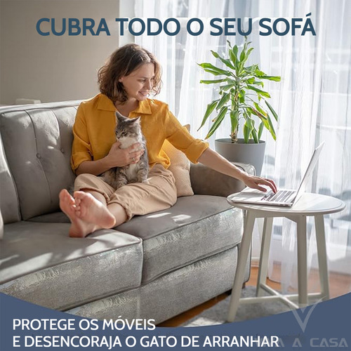 Protetor De Sofá Adesivo Gatos Anti Arranhão Transparente 10 Peças Protetora Película Para Mobilia Anti Arranhão Resistente Gato Com Prego De Fixação