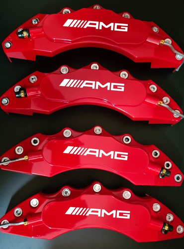 Capas De Pinças De Freios Amg Classe C Vermelho Com - 27 Cm
