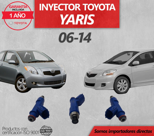 Inyector Toyota Yaris 1300 1500 06-14 