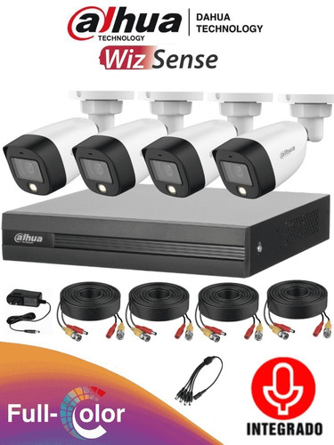 Kit De 4 Canales Full Color De 2 Megapixeles Con Audio/ Dvr