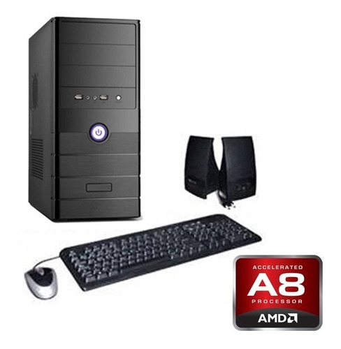 Equipo Pc Gamer Amd Apu Quad Core 8gb 1tb Radeon R7 2gb