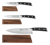 Comprar Juego De Cuchillos Para Principiantes Cangshan Ts Series 1020854 Swedish Sandvik 14c28n De Acero Forjado De 3 Piezas Con Fundas De Madera