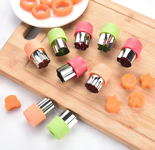 Mini Cortadores Moldes De Galletas Frutas Verduras Masas Color Azul