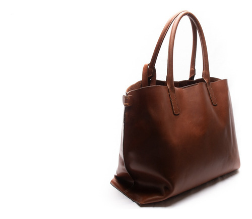 Cartera Shopping Bag Tote Bolso Bag Mujer Sobre Liviana. Color Marrón