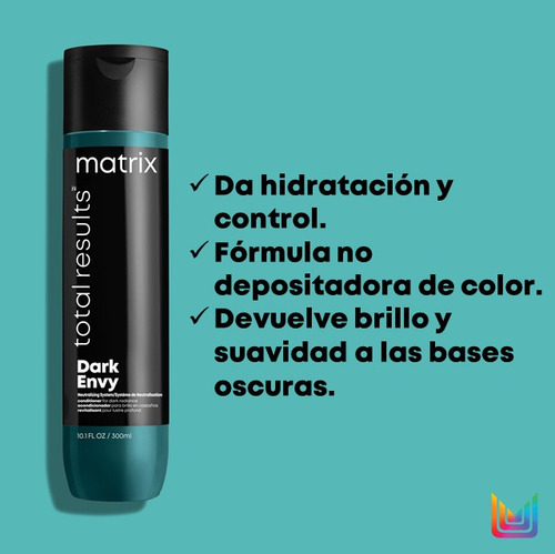 Imagen 2 de 5 de Acondicionador Dark Envy 300ml Total Results Matrix