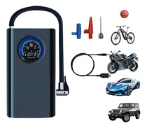 Comprar Compresor de Aire Portátil con Manómetro, Inflador de Llantas Auto, Motos, Pelotas, Balones, Colchones, Bomba de Aire de 12V, 150PSI 80 W de Alta Potencia