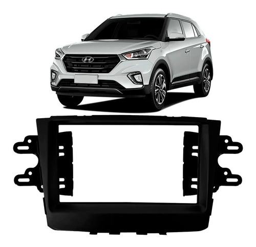 Moldura Multimidia Hyundai Creta 7 Painel 2din Mp5 Mp8