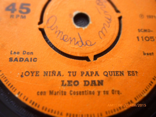 Vinilo Ep  - Leo Dan Oye Niña Tu Papa Quien Es  -( S25