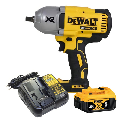 Chave de Impacto 1/2" Dewalt, Modelo DCF899B, Compacta Sem Fio com Bolsa Dewalt, Ferramenta Profissional 3 Velocidades, 1 Bateria 20 V, 1 Carregador, Bivolt