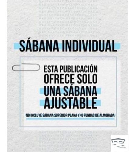 Imagen 7 de 8 de Sabana Ajustable 1 Plaza Y Media 180 Hilos Love&home Suaves!