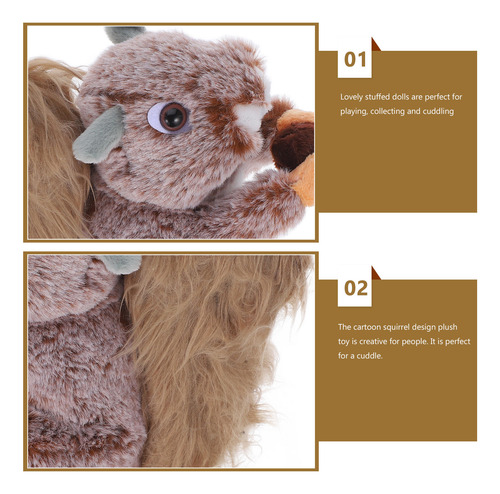 Juguete De Peluche De Dibujos Animados Con Forma De Ardilla
