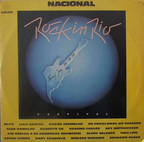 Lp Rock In Rio Nacional - 1984 - Som Livre