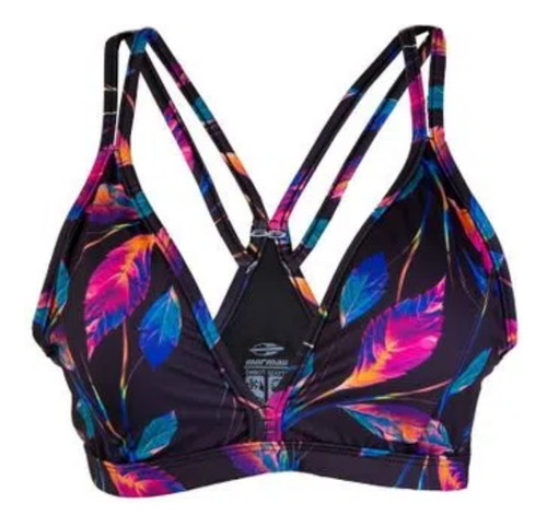 Top Feminino Mormaii Nadador Beach Sports C/ Bojo Estampado